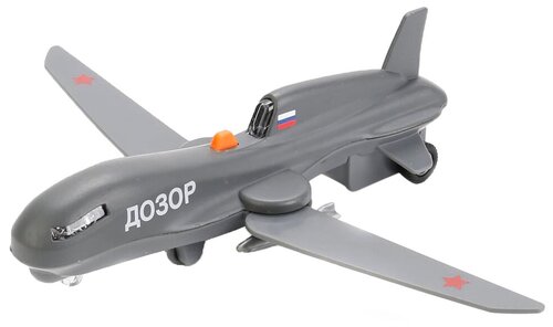 Самолет ТЕХНОПАРК беспилотник (SB-16-97-B-WB), 19 см, серый