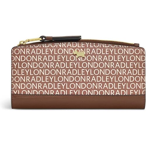 Кошелек Radley, фактура гладкая, коричневый