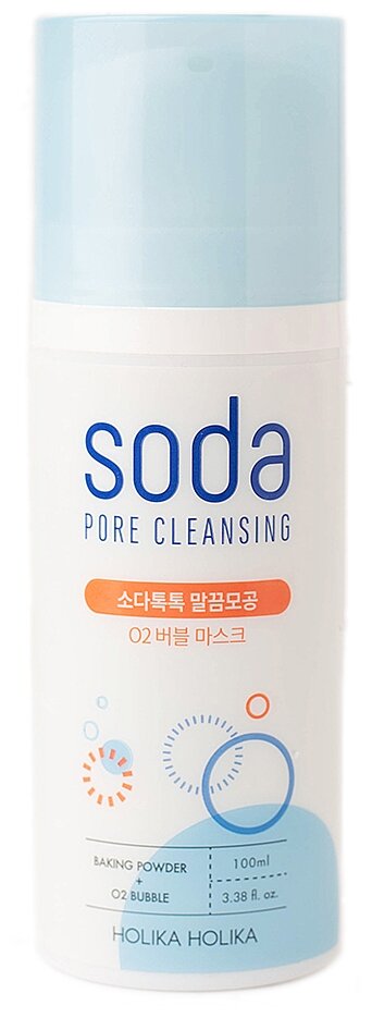 Holika Holika Пузырьковая маска Soda Tok Tok Clean Pore Deep O2 Bubble Mask, 120 г, 100 мл