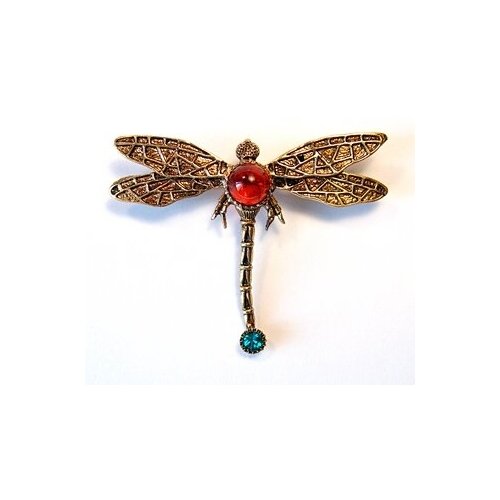 Брошь, оранжевый