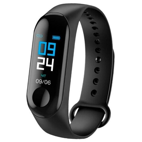 Фитнес-браслет Geozon Heart G-SM04BLK 096 TFT шагомер пульсометр IP68 90мАч черный 218000₽