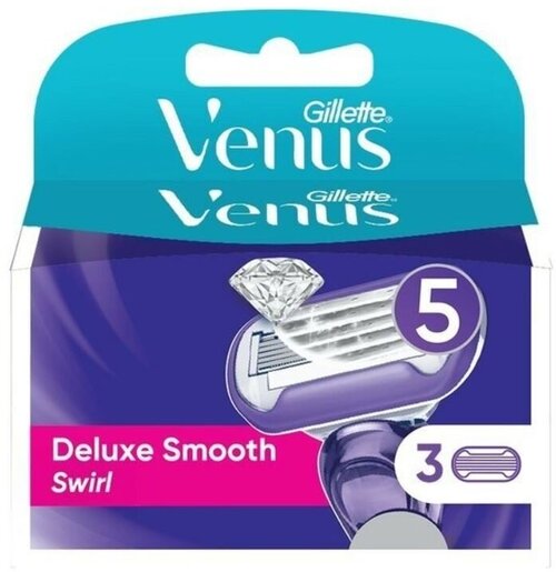 Venus Extra Smooth Swirl Сменные Кассеты 3шт. (оригинал)