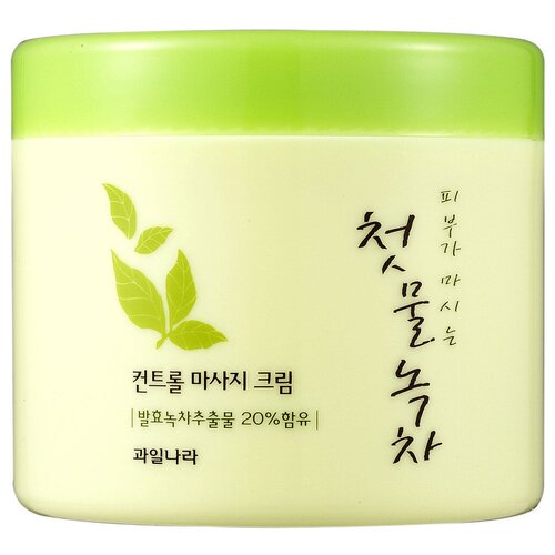 Welcos крем очищающий для снятия макияжа Green Tea Fresh Cleansing Cream, 300 мл