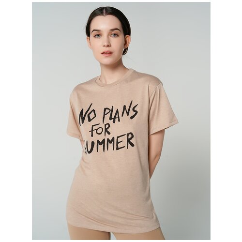 фото Футболка с кор.рукавом твое 78601 размер l, бежевый меланж, women