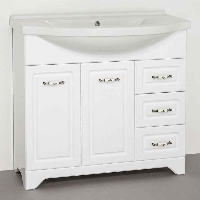 фото Тумба для комплекта Style Line Олеандр-2 90 Люкс, белая