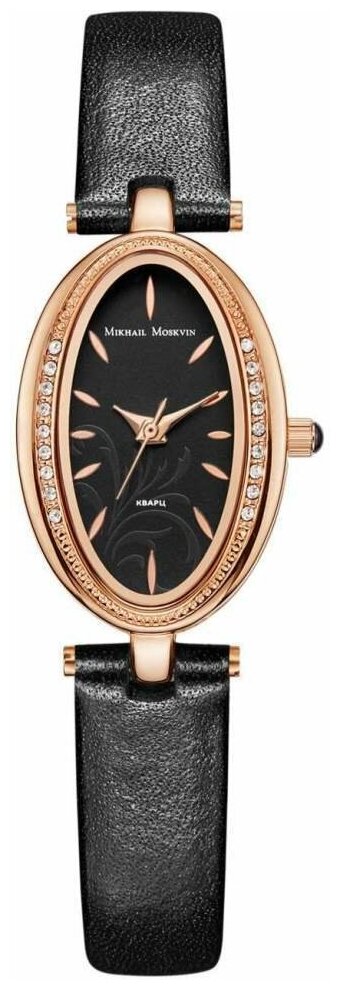 Наручные часы Mikhail Moskvin Часы Mikhail Moskvin 1257A8L4-1, золотой, черный