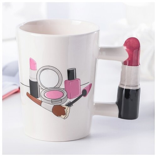 фото Кружка "женская. визажит" 300 мл, 13х8,5х11 см 3916396 сима-ленд