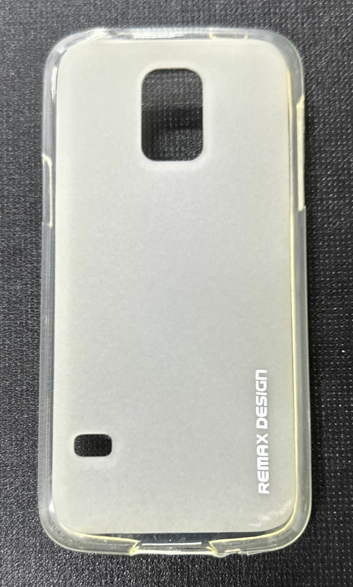 Чехол накладка силиконовая для Samsung GALAXY S5 MINI/SM-G800F/SM-G800H Remax белый-матовый+защитная пленка на экран в подарок