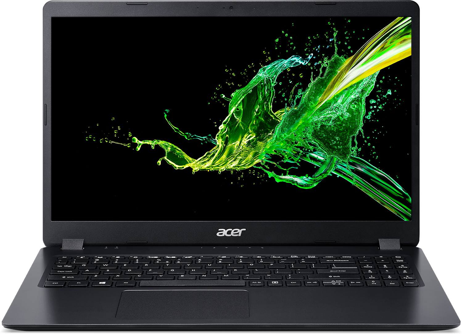 15.6" Ноутбук Acer Aspire 3 A315-56-38MN 1920x1080, Intel Core i3 1005G1 1.2 ГГц, RAM 8 ГБ, SSD 256 ГБ, Intel UHD Graphics, Linux, NX.HS5ER.00B, черный