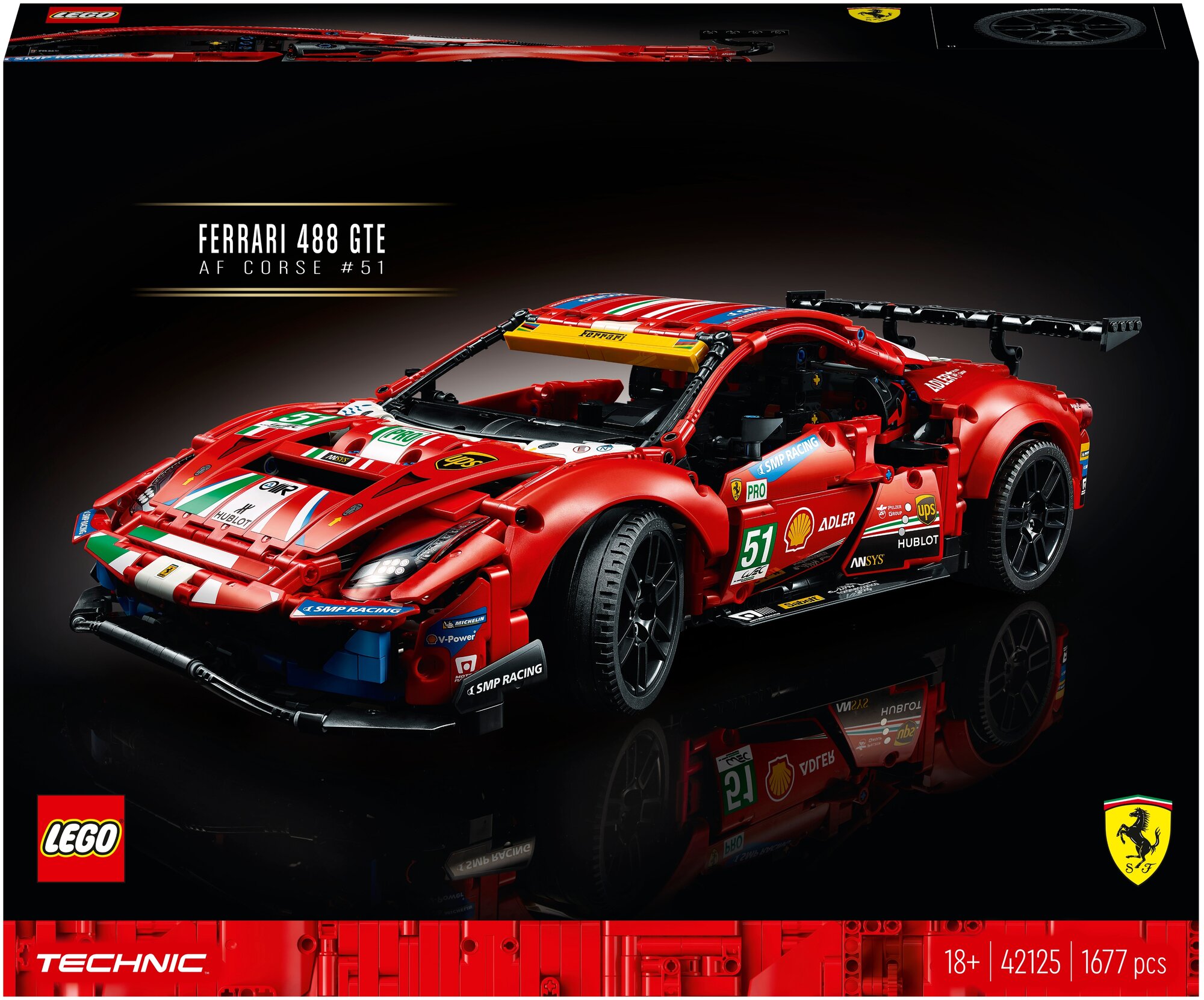  LEGO Technic 42125 Ferrari 488 GTE "AF Corse #51"