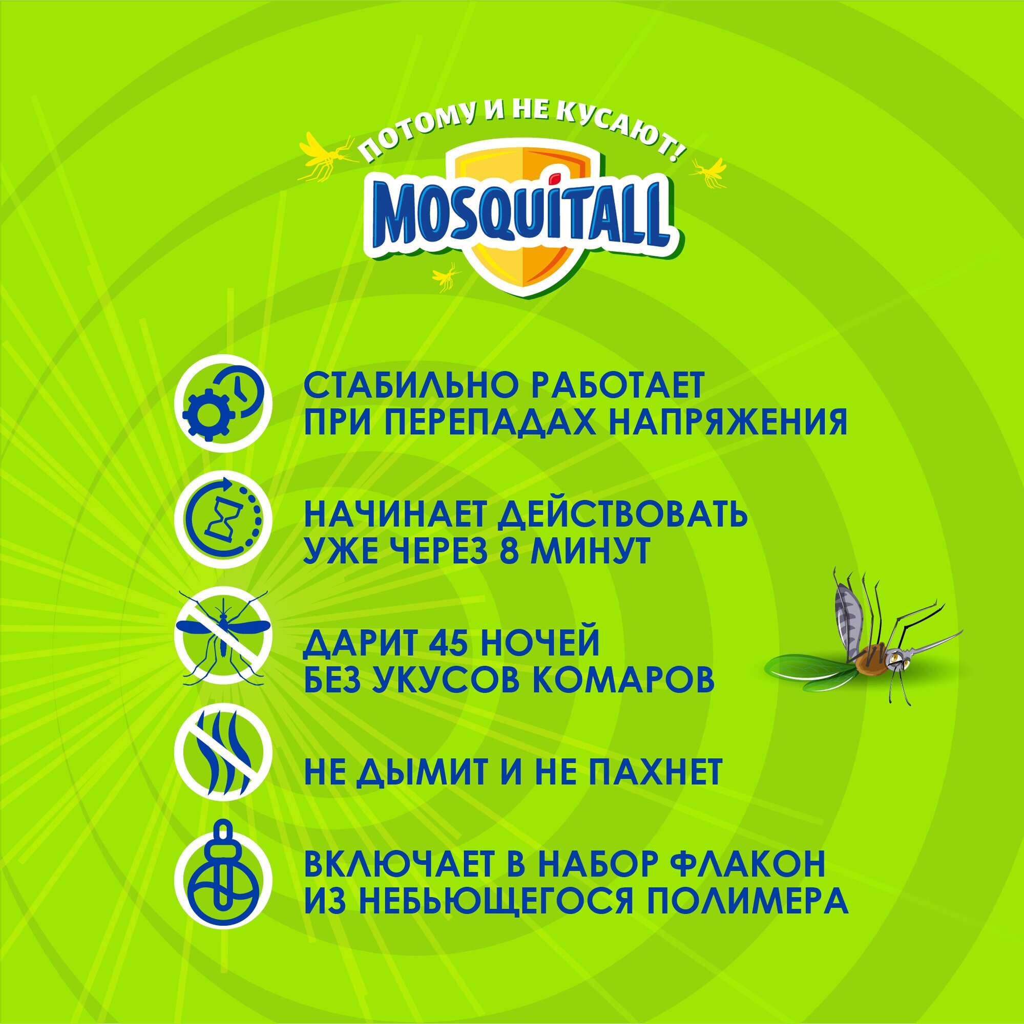Жидкость от комаров Mosquitall Защита для взрослых Для дома и дачи 30 ночей - фото №6