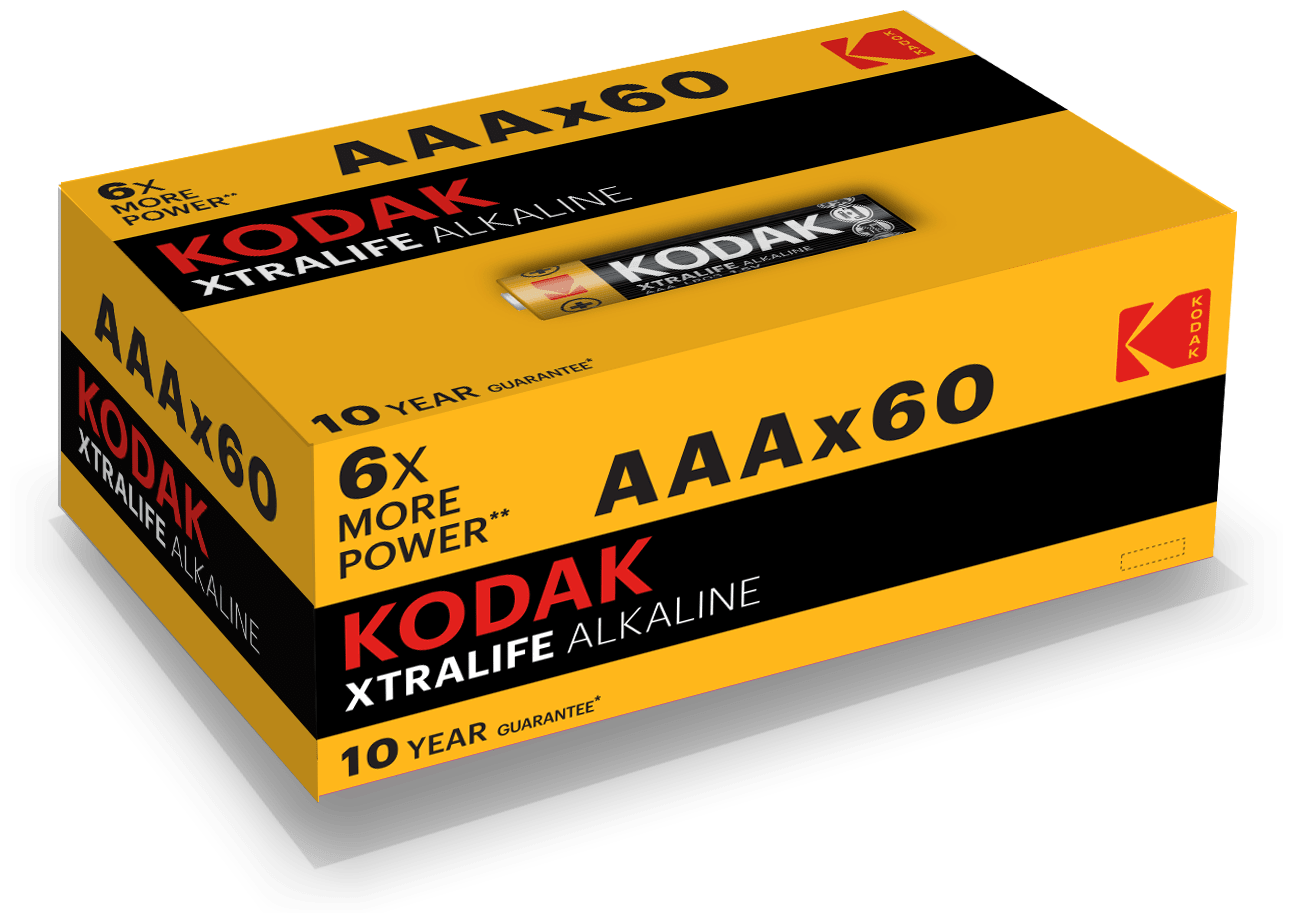 Элемент питания KODAK XTRALIFE LR03 60 colour box [K3A-60] (60/1200/38400)