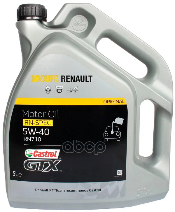 5W40 4L Castrol Gtx Rn-Spec Rn710 Масло Моторное Турция RENAULT арт. 7711943764