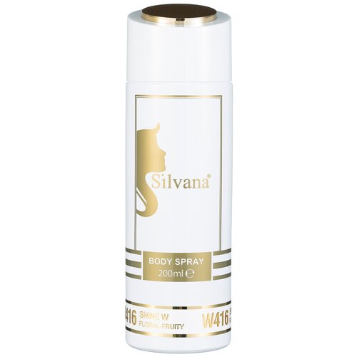 Парфюмированный дезодорант-спрей для тела Silvana Shine W, 200ml