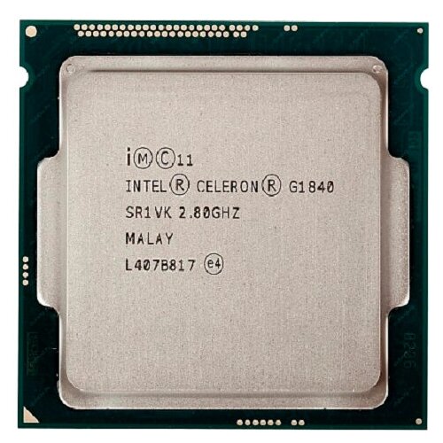 Процессор Intel Celeron G1840 LGA1150, 2 x 2800 МГц, BOX без кулера процессор intel celeron g1830 lga1150 2 x 2800 мгц oem