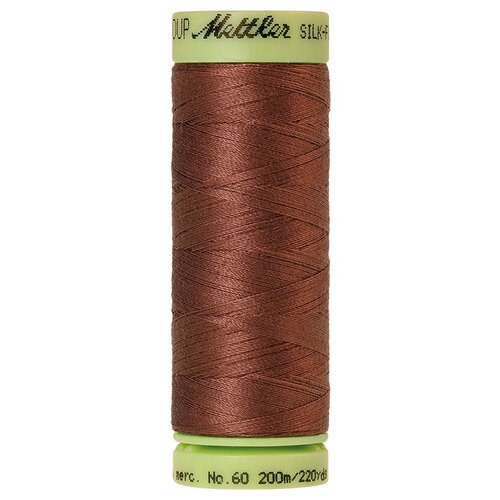 Нить для машинного квилтинга SILK-FINISH COTTON 60, 200 м 100% хлопок 0832 Clove ( 9240-0832 )