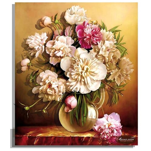 Папертоль «Нежные пионы», Магия хобби, 30x34 см