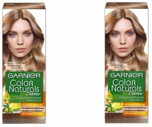 Краска для волос Garnier (Гарньер) Color Naturals Creme, тон 9.132 - Натуральный блонд х 2шт