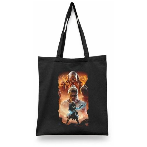 фото Сумка-шоппер унисекс каждому своё "assassin's creed/ассассин" черная