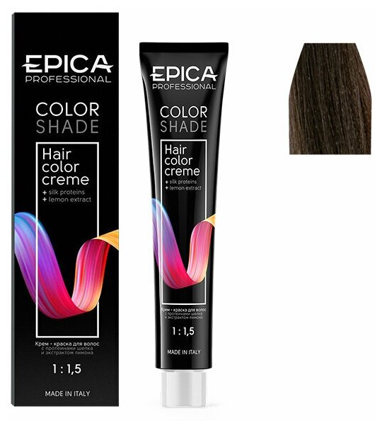 EPICA PROFESSIONAL Colorshade Крем-краска 6.18 темно-русый пепельно-жемчужный, 100 мл.