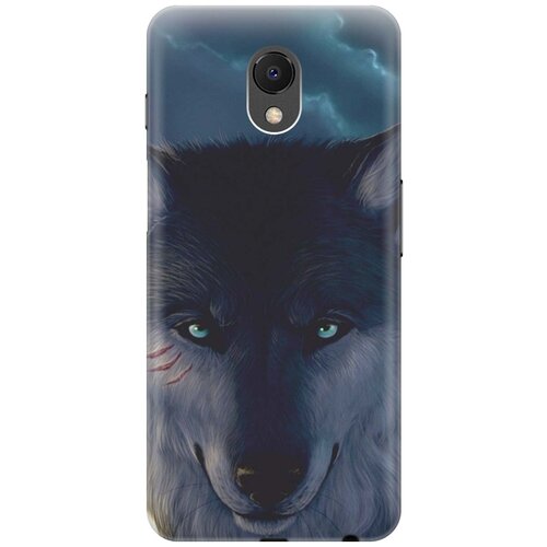 фото Re:pa накладка transparent для meizu m6s с принтом "взгляд волка"