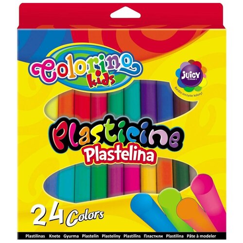 Пластилин Colorino 20 цветов + золото, серебро, два неоновых цвета