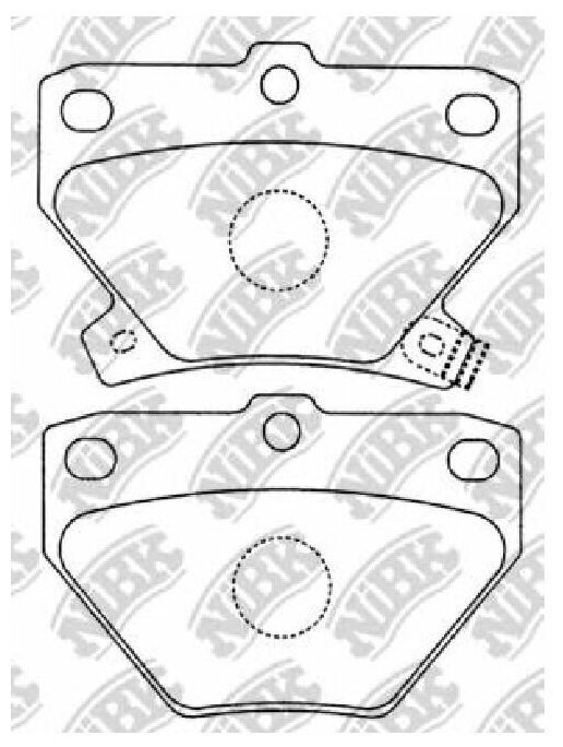Колодки тормозные TOYOTA YARIS/PRIUS 99- задн.