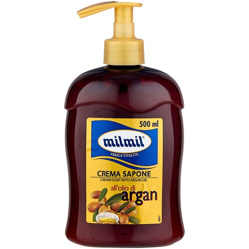 Milmil Крем-мыло жидкое Argan oil, 500 мл, 678 г milmil крем мыло жидкое argan oil 500 мл