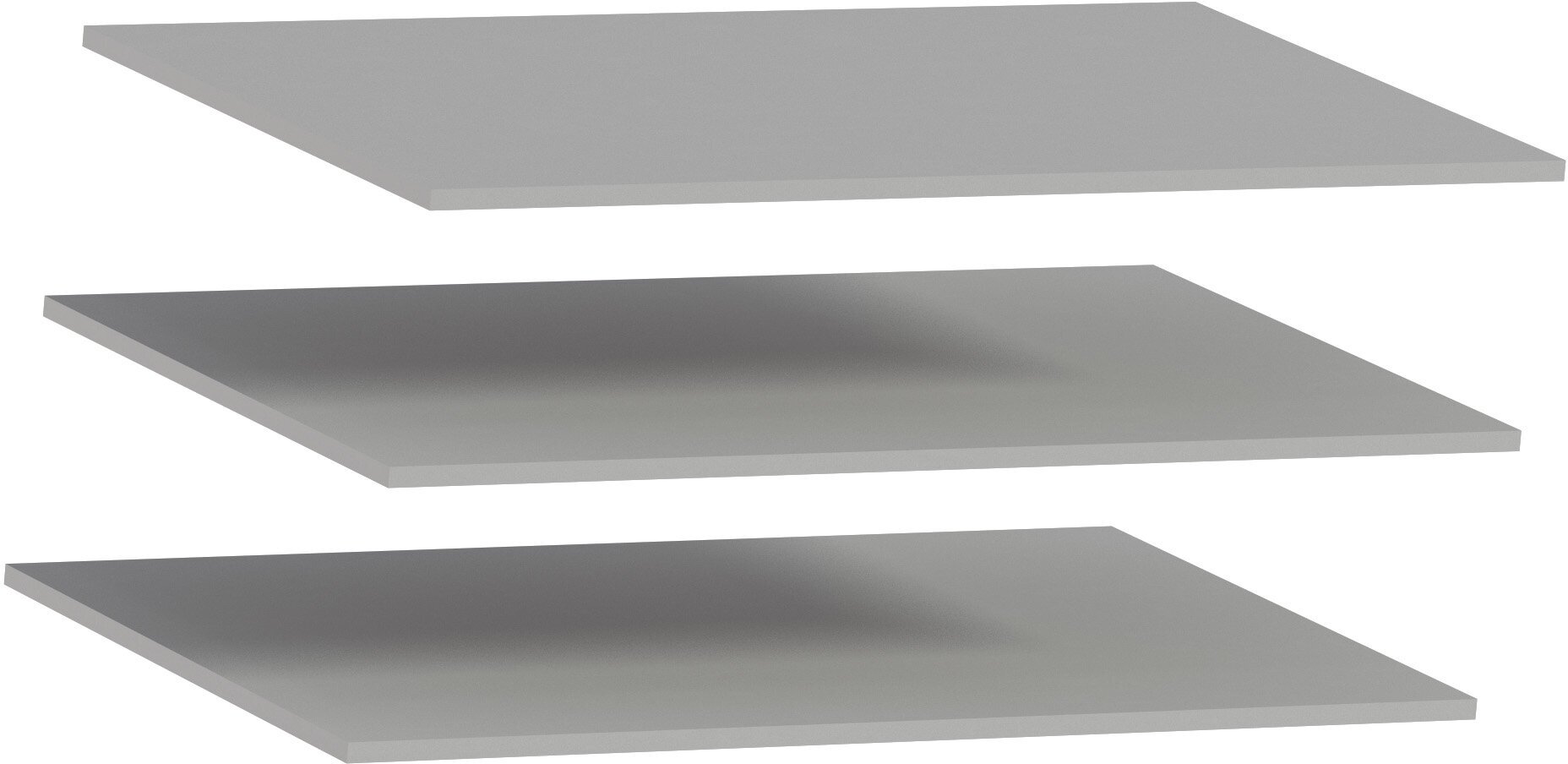 фото Полки Милан СБ-3303 для шкафа Милан СБ-3263, 3 шт, Серый 96х57 см