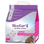 Комкующийся наполнитель Eko Cat's Large, 5 кг - изображение