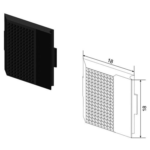 соединительная пластина 130мм для вертикальных направляющих левая spv pt11l doorhan Заглушка панели широкая полоса открытый паз, SPV-F15 - DoorHan