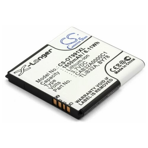 фото Аккумулятор для телефона alcatel by78, cab32a0000c1, tlib32a cameron sino