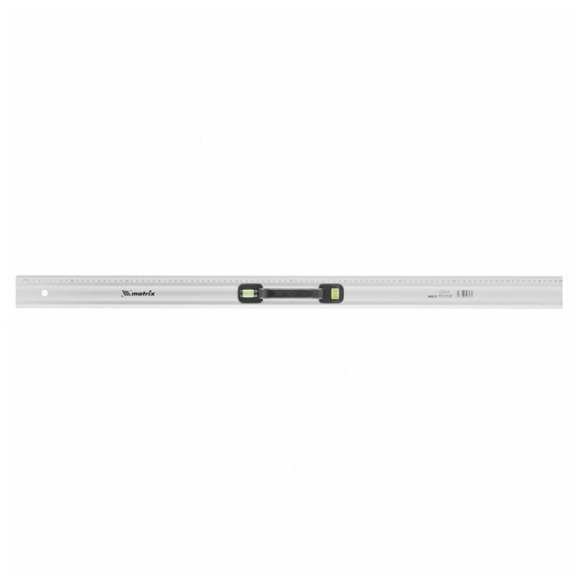Линейка-уровень, 600 мм, металлическая, пластмассовая ручка 2 глазка// Matrix - фотография № 4