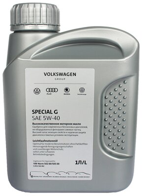 Синтетическое моторное масло VOLKSWAGEN Special G 5W-40 (GS55502M4)