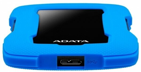 Внешний жесткий диск A-DATA DashDrive Durable HD330, 2Тб, синий [ahd330-2tu31-cbl] - фото №5