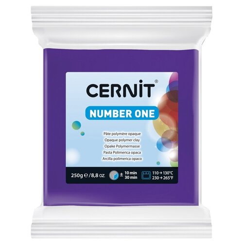 CE090025 Пластика полимерная запекаемая 'Cernit № 1' 250гр. (900 фиолетовый)