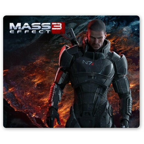 Коврик для мышки прямоугольный Mass Effect 3 Commander Shepard (male) square enix mass effect 3 commander shepard action figure