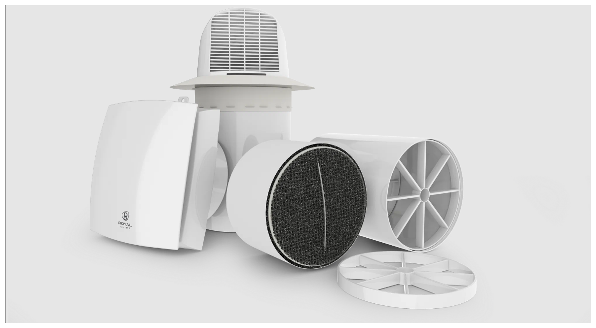 FIATO RCF 70 Энергоэффективная приточно-вытяжная вентиляционная установка ROYAL Clima - фотография № 4