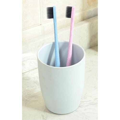 Стакан для ванны (подставка под зубные щетки в ванную комнату), размер 9,5 х 8 см, цвета в ассортименте