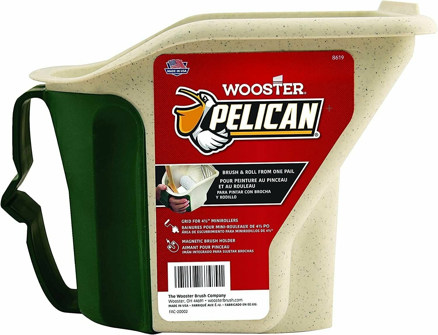 Переносной лоток-ведро WOOSTER 8619 Pelican Hand-Held Pail (1 л)