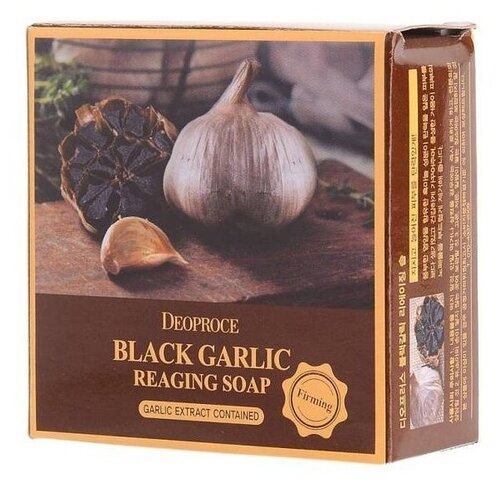 Deoproce мыло с экстрактом черного чеснока Deoproce Soap Black Garlic, 100 мл