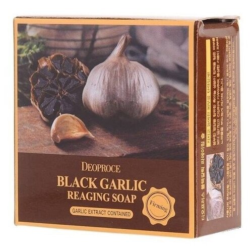 Deoproce мыло с экстрактом черного чеснока Deoproce Soap Black Garlic, 100 мл