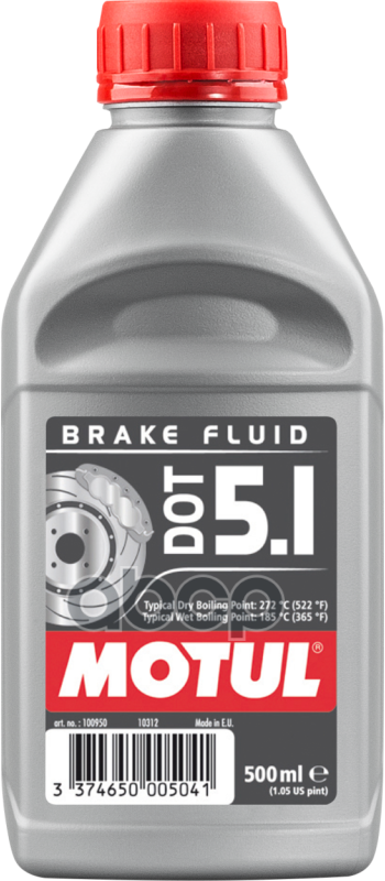 Тормозная Жидкость Dot 5.1 Brake Fluid 0,5Л 100950 MOTUL арт. 100950