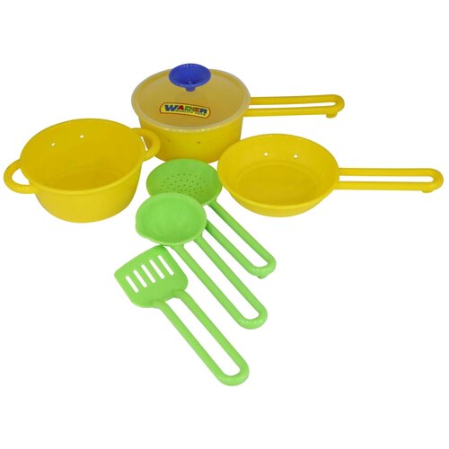 Набор посуды Полесье Поварёнок №1 40688 желтый/зеленый набор посуды поварёнок 1 40688 полесье