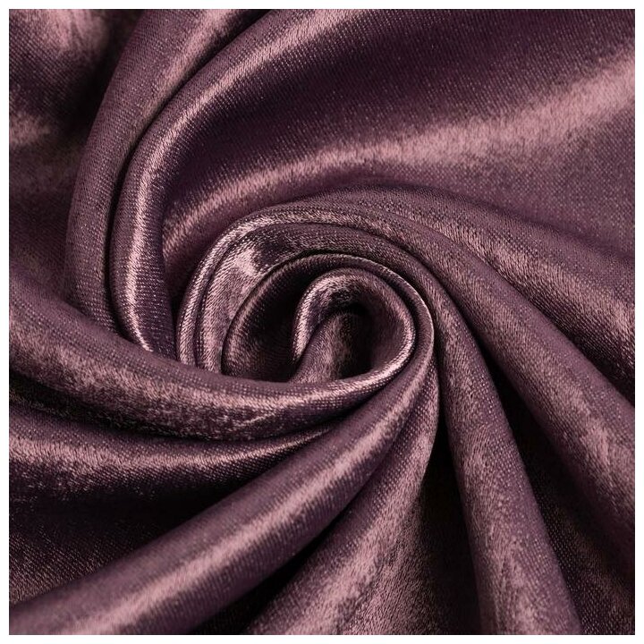 Штора портьерная Этель "Классика"цв.фиолетовый, 250*265 см,100% п/э - фотография № 3