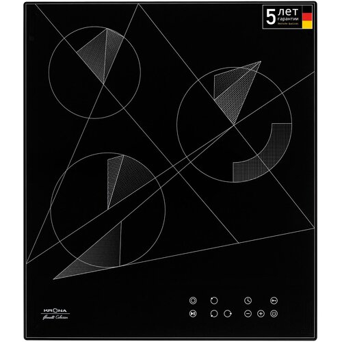Электрическая варочная панель Krona Fidato 45 Hi-Light независимая черный 1815600₽