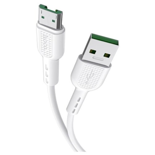 Кабель Hoco X33 Surge USB - MicroUSB, 1 м, 1 шт., белый кабель hoco x33 micro 4а 1м черный