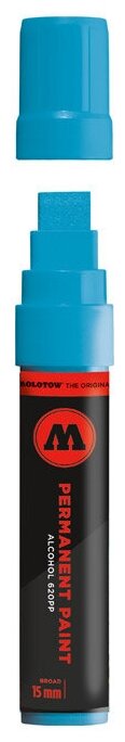 Перманентный маркер Molotow permanent paint 620PP 620162 цвет голубой 15 мм