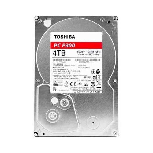 Toshiba 4TB Toshiba P300 (HDWD240YZSTA) {SATA 6.0Gb/s, 5400 rpm, 128Mb buffer, 3.5