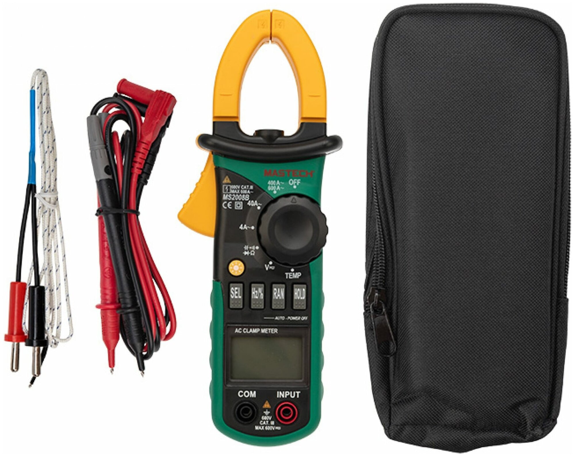 Изображение Клещи токоизмерительные MASTECH MS2008B